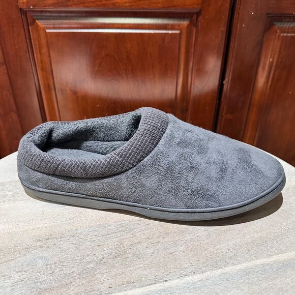Wembley Mens Memory Foam Slippers Size 13 14 XXL Gray Indoor Outdoor Shoes New - Picture 7 of 13